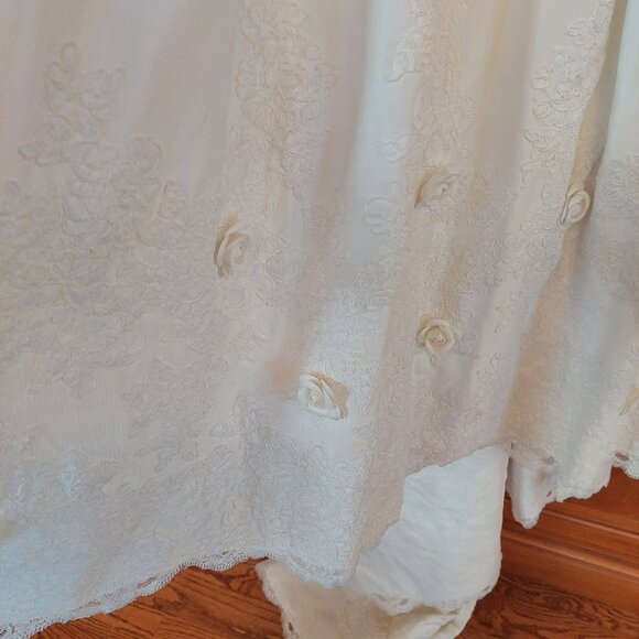New with Tags Classy Basque Waist Ivory Off Shoulder Bridal Gown Dress sz 14 - Picture 4 of 16